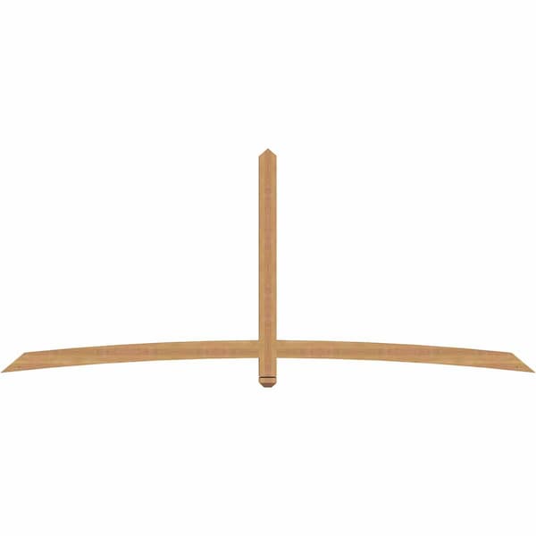 Ekena Millwork Bellingham Timber Gable Bracket, Western Red Cedar, 108"W x 45"H x 3 1/2"D x 3 1/2"F, 10/12 Pitch GBW108X45X0404BEL00SWR - main